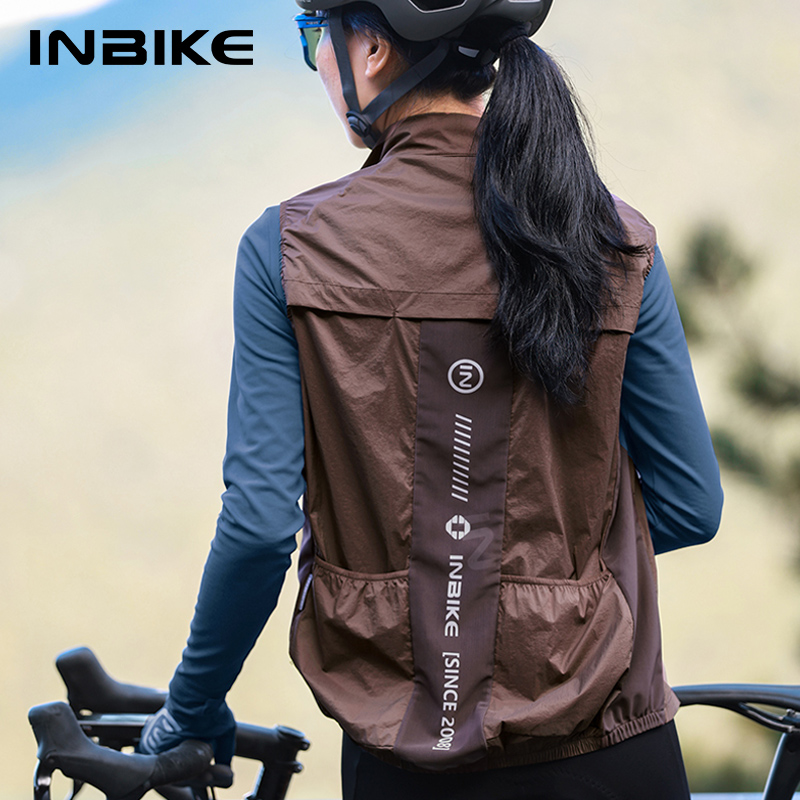 Cycling Gear Rain - INBIKE 여성용 사이클링 조끼 민소매 러닝
