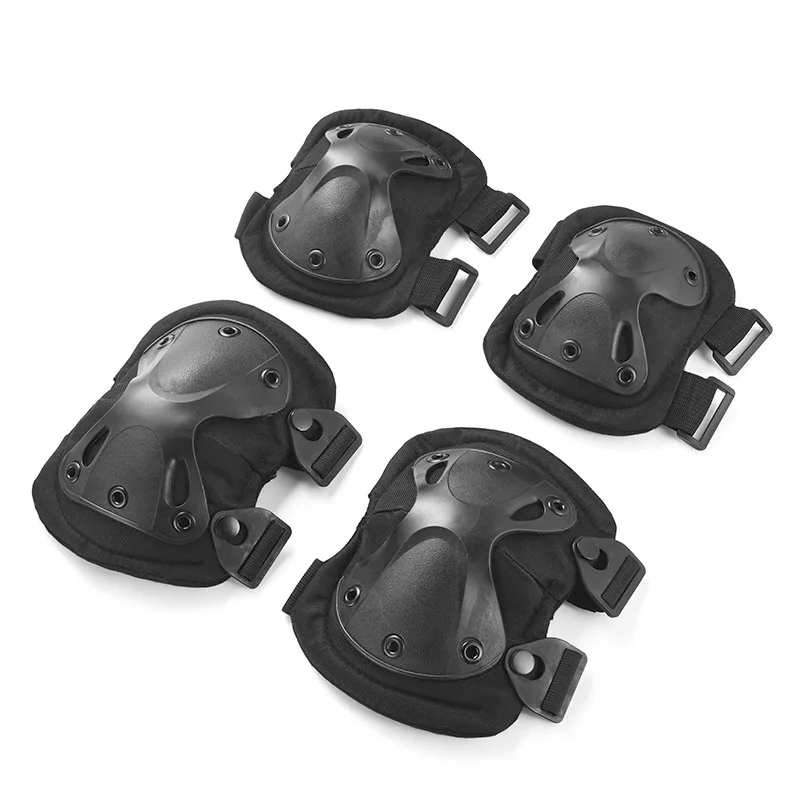 Cycling Gear Padding - 전술 무릎 팔꿈치 보호대 세트 군사