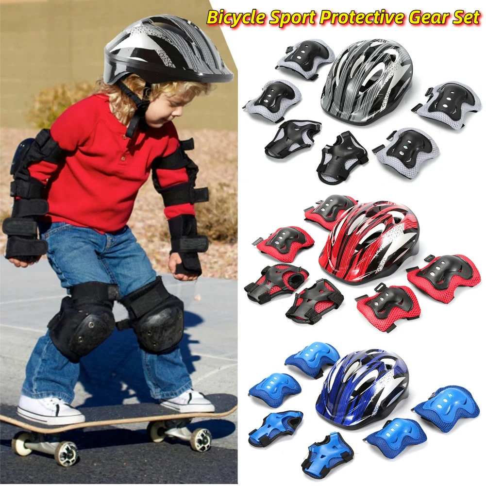 7Pcs 자전거 스포츠 보호 장비 세트 조정 가능한 어 - Cycling Gear Padding 리뷰 및 가격